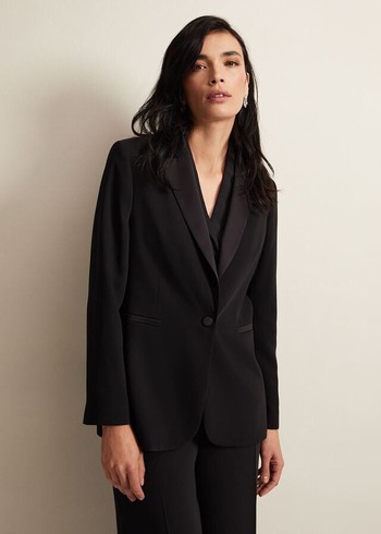 Phase Eight Elandra Tux Jackets Black Canada | GEXCPL-863